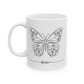 Butterfly Line Art Ceramic Coffee Mug(11oz & 15oz)