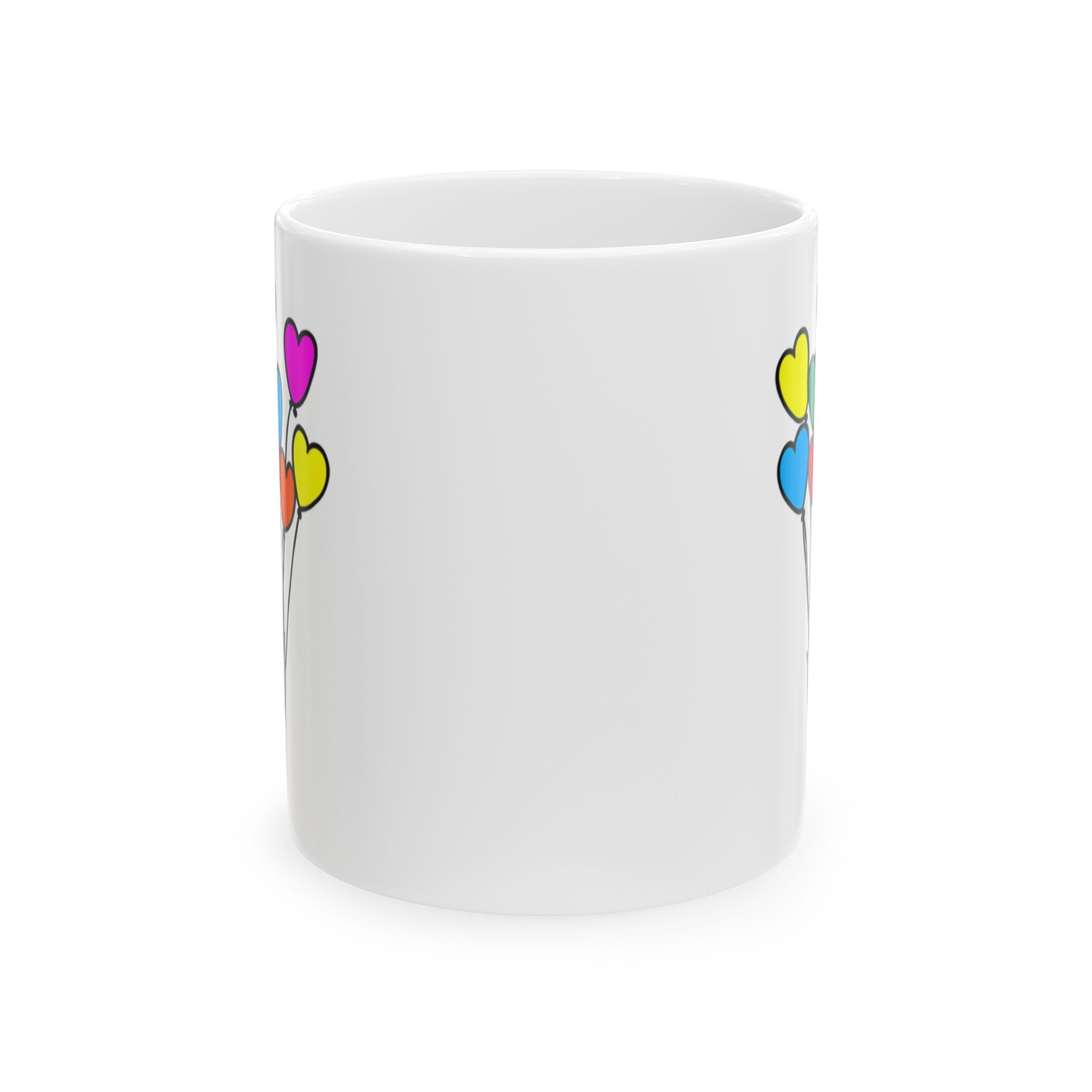 Heart Balloons Ceramic Coffee Mug (11oz/15oz)