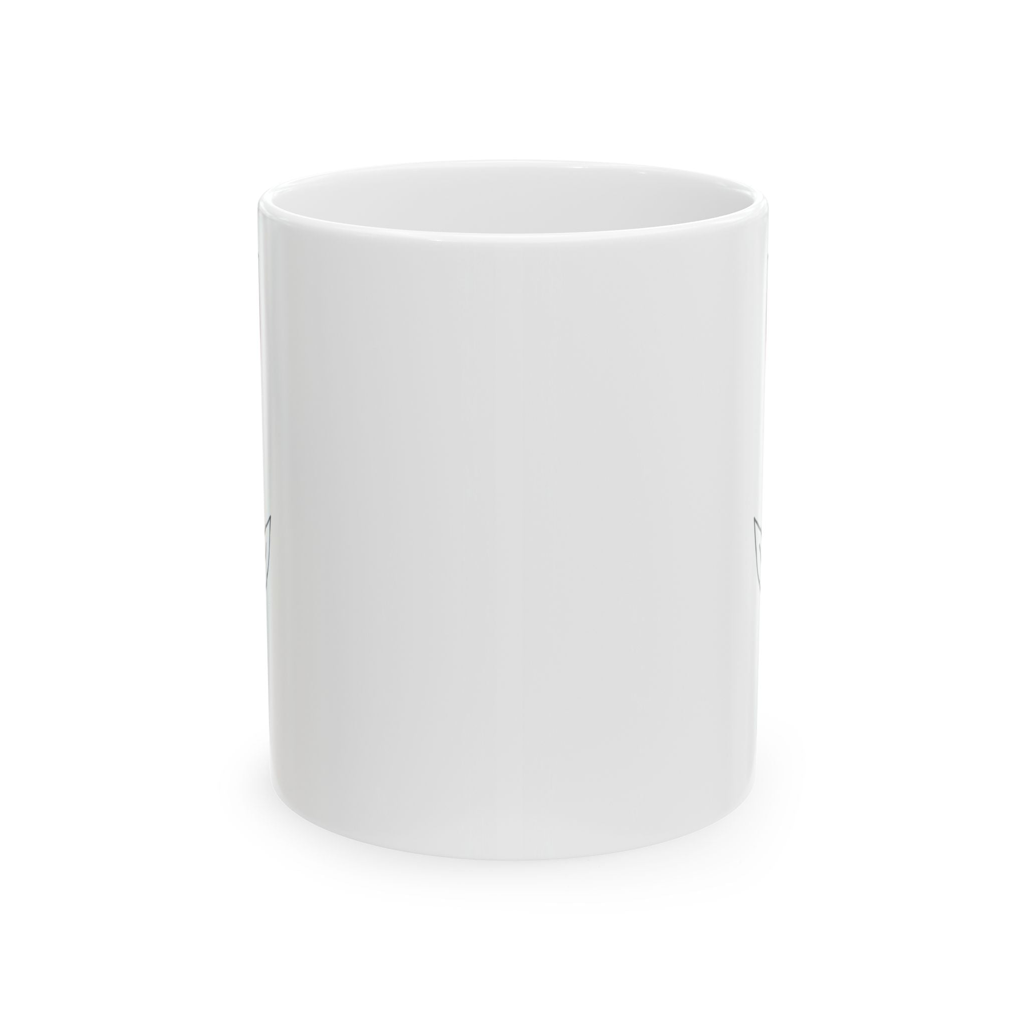 Minimal Line Art Pink Floral Ceramic Coffee Mug (11oz & 15oz)