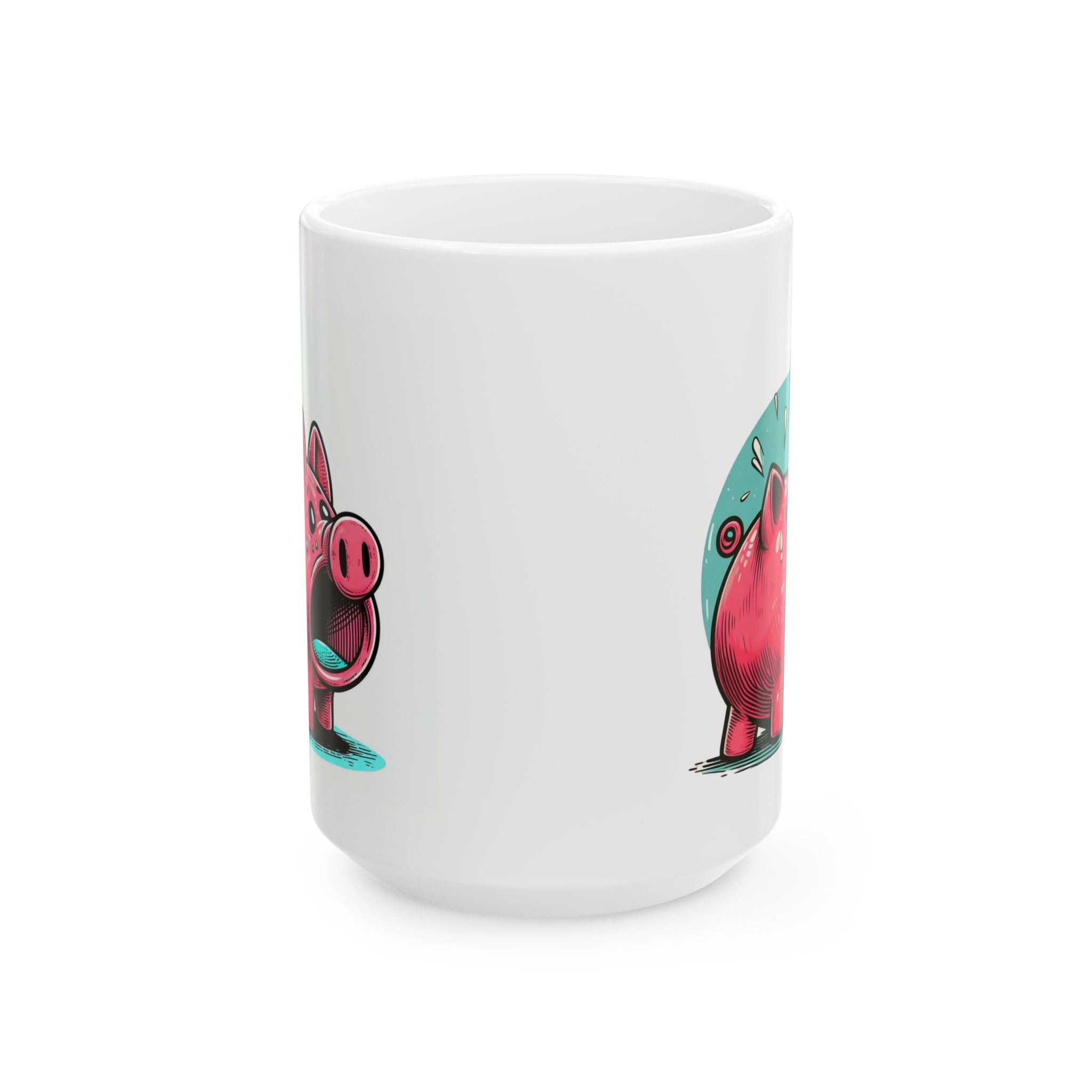 Funny Pig Ceramic Coffee Mug (11oz & 15oz)