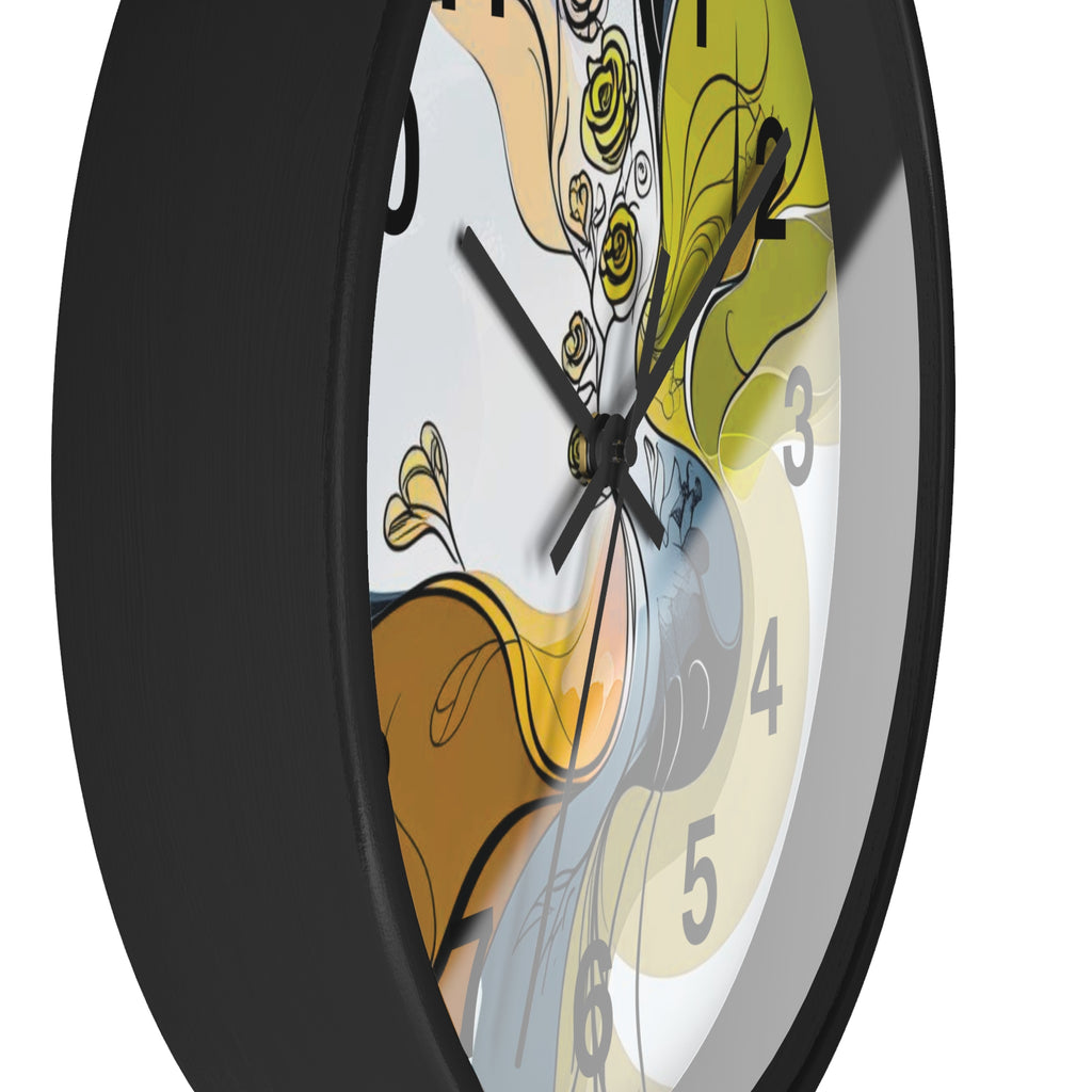 Abstract Wall Clock Multicolor
