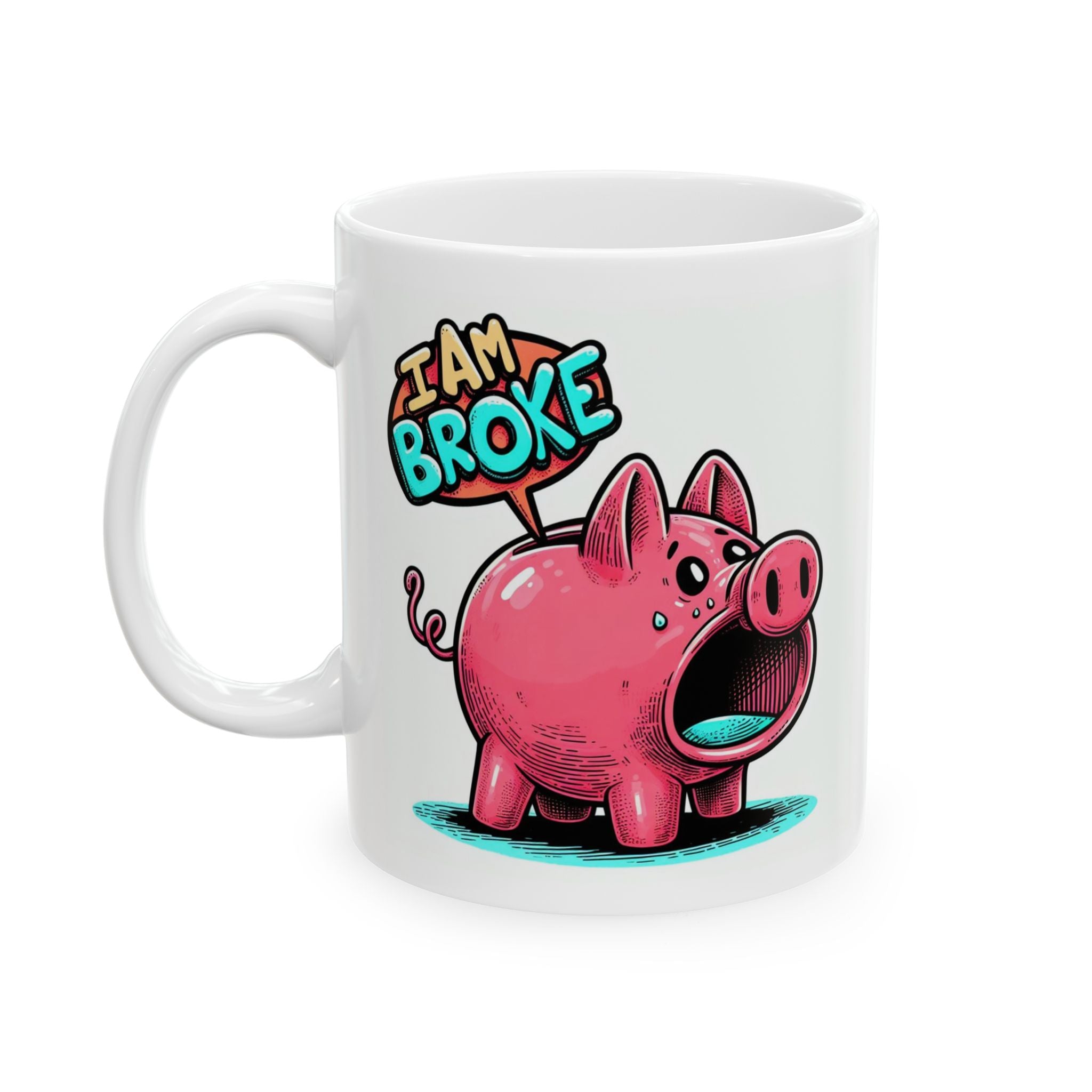 Funny Pig Ceramic Coffee Mug (11oz & 15oz)