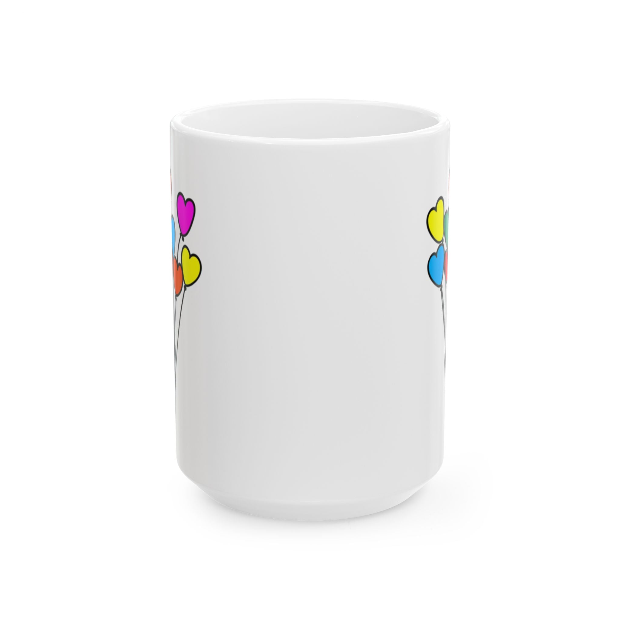 Heart Balloons Ceramic Coffee Mug (11oz/15oz)