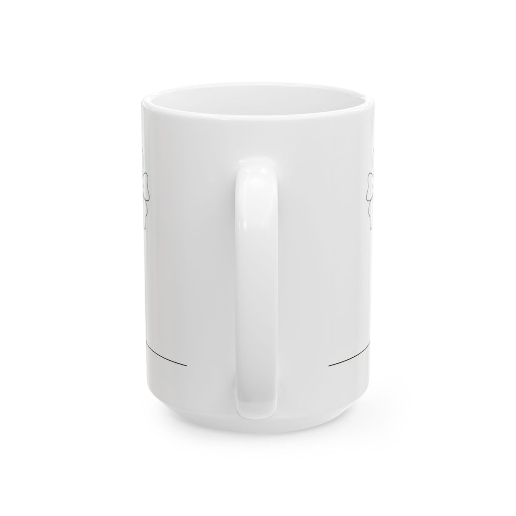 Minimal Art Line Wildflowers Ceramic Coffee Mug (11oz, 15oz)