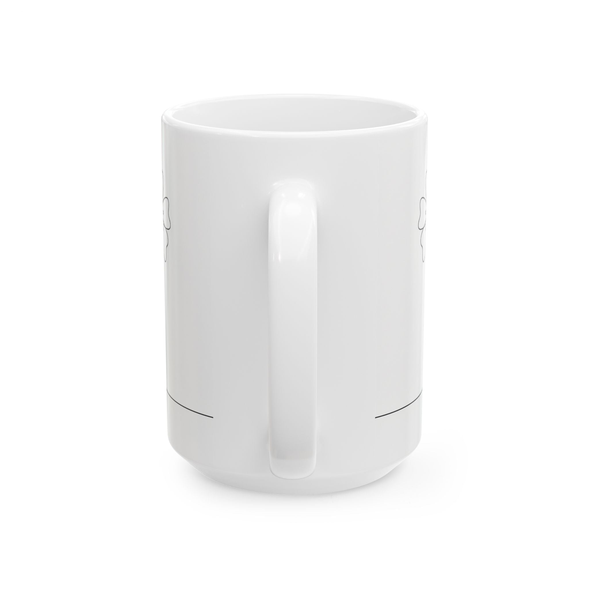Minimal Art Line Wildflowers Ceramic Coffee Mug (11oz, 15oz)