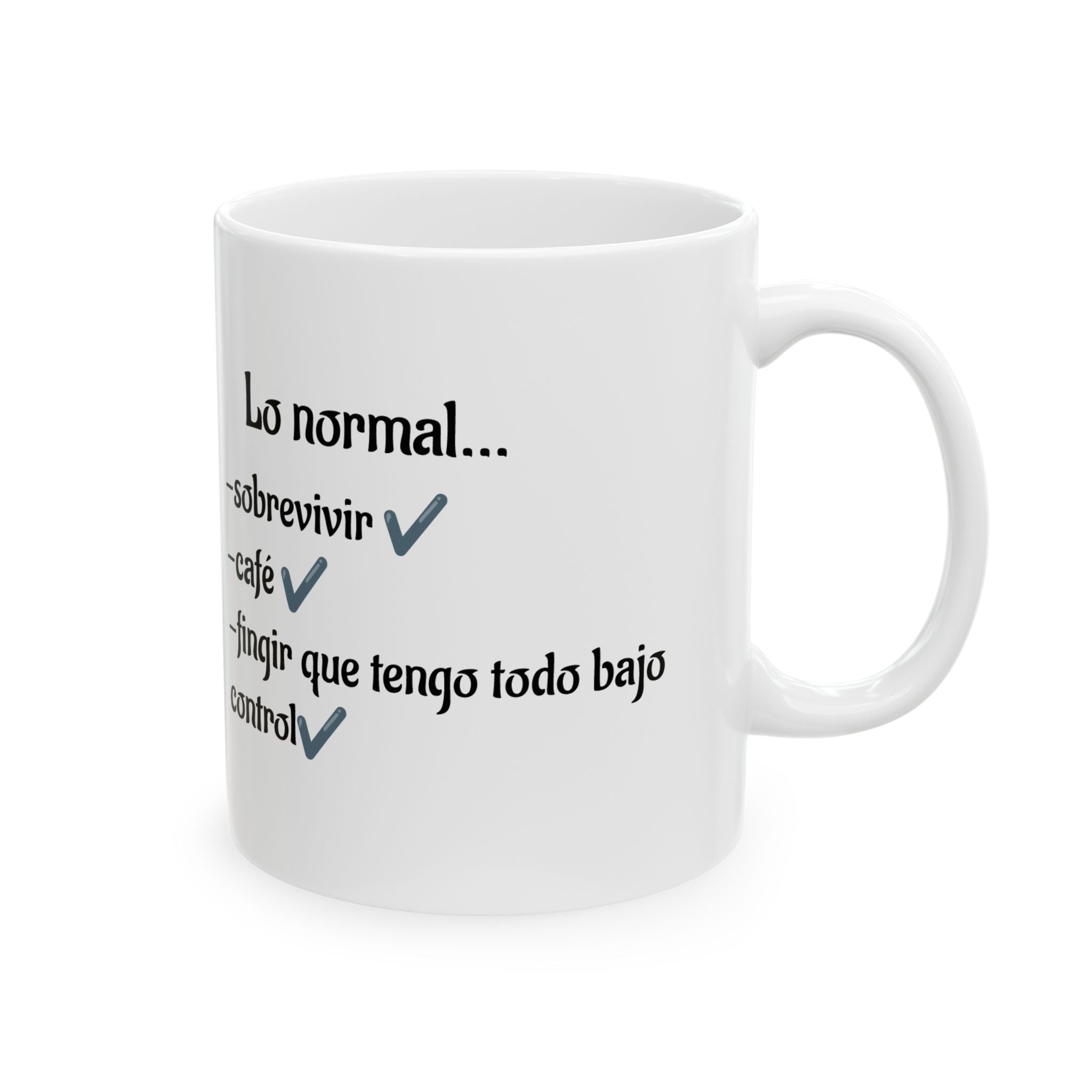 Funny and Sarcastic Sloths Ceramic Coffee Mug in Spanish (11oz/15oz)