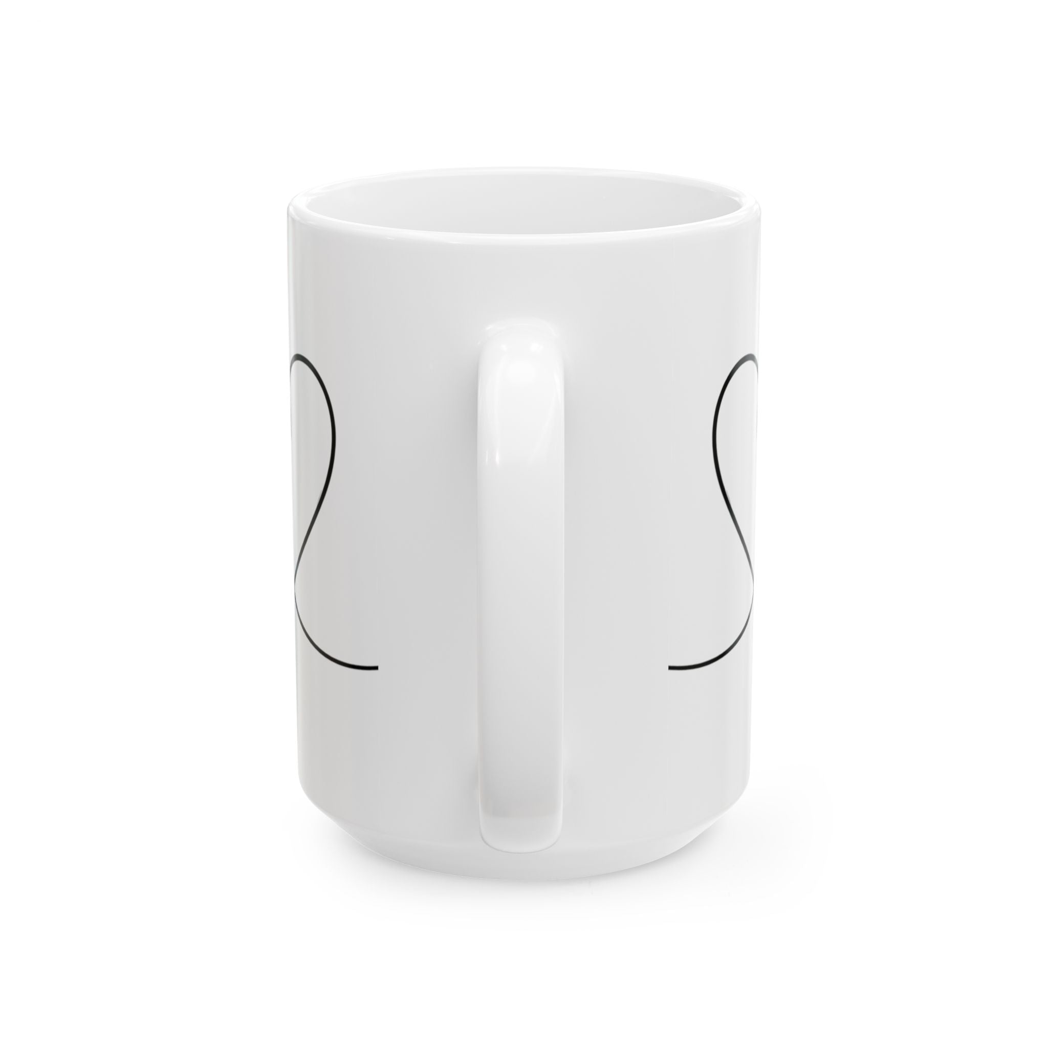 Minimal Heart Line Art Ceramic Coffee Mug (11oz, 15oz)