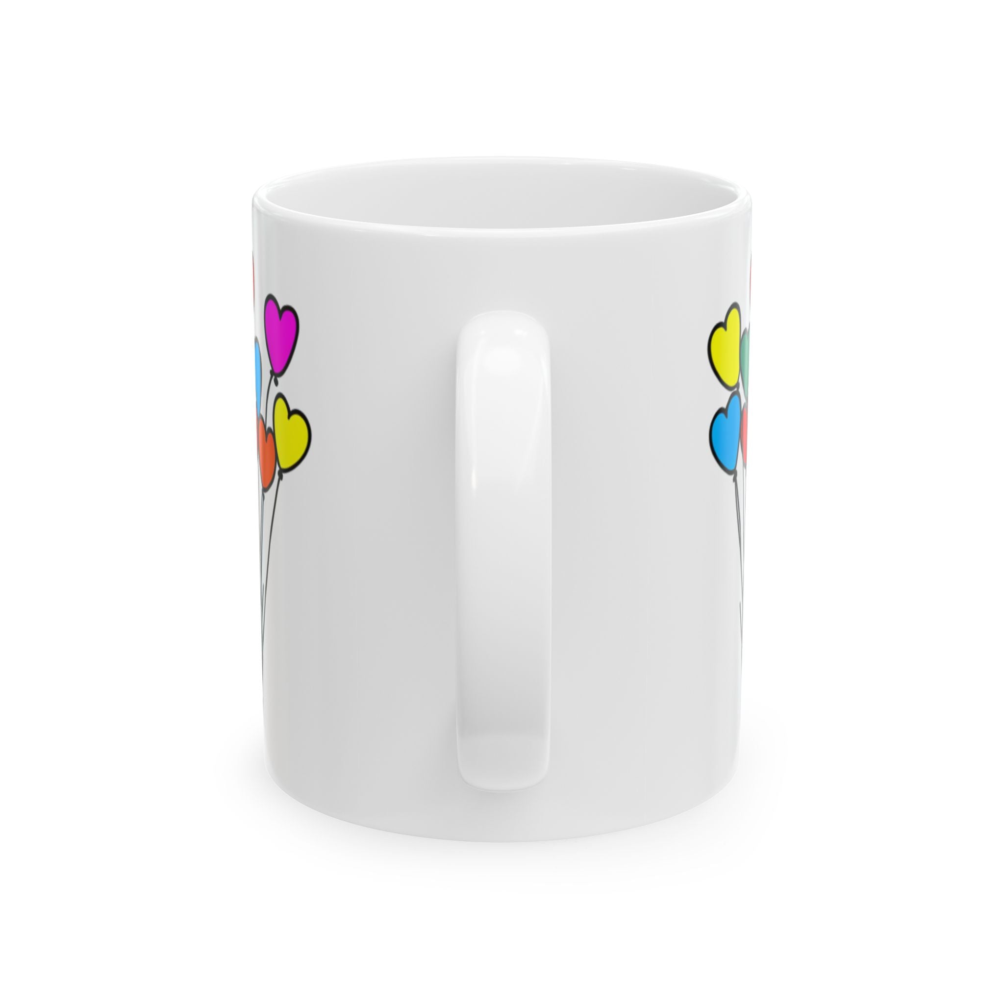 Heart Balloons Ceramic Coffee Mug (11oz/15oz)
