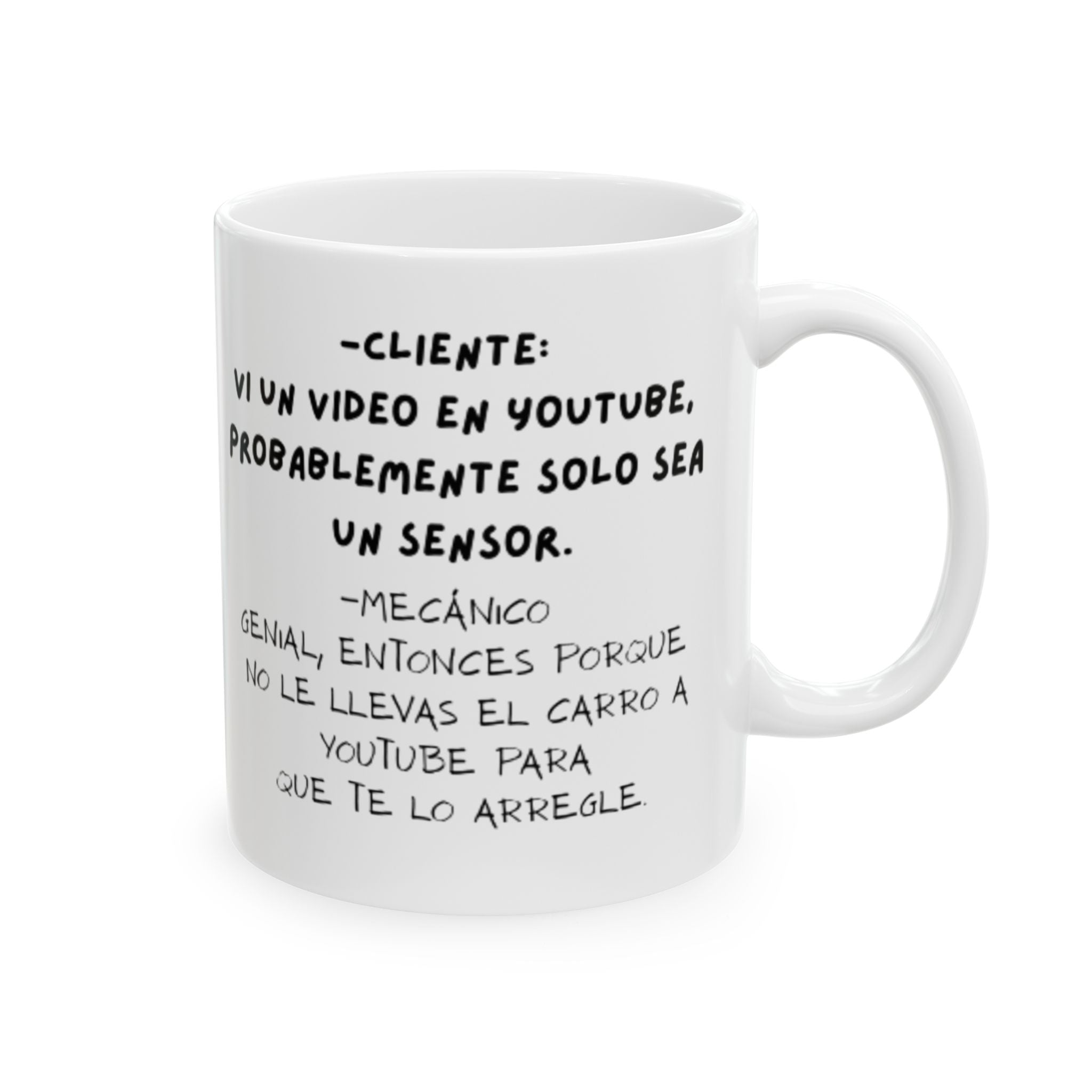Sarcastic Mechanic Ceramic Coffee Mug in Spanish (11oz/15oz)