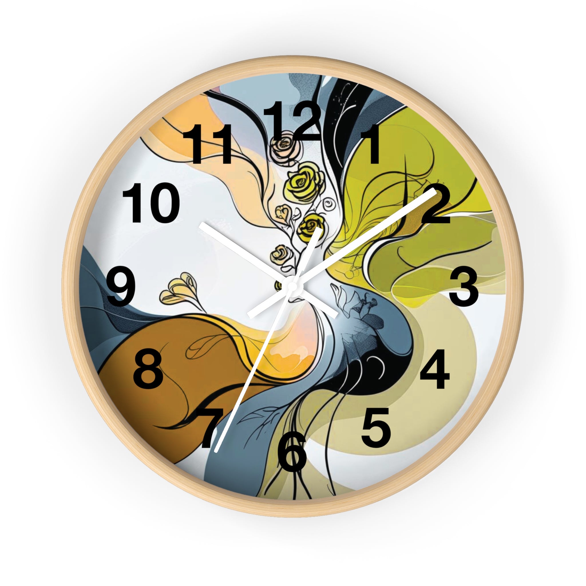 Abstract Wall Clock Multicolor