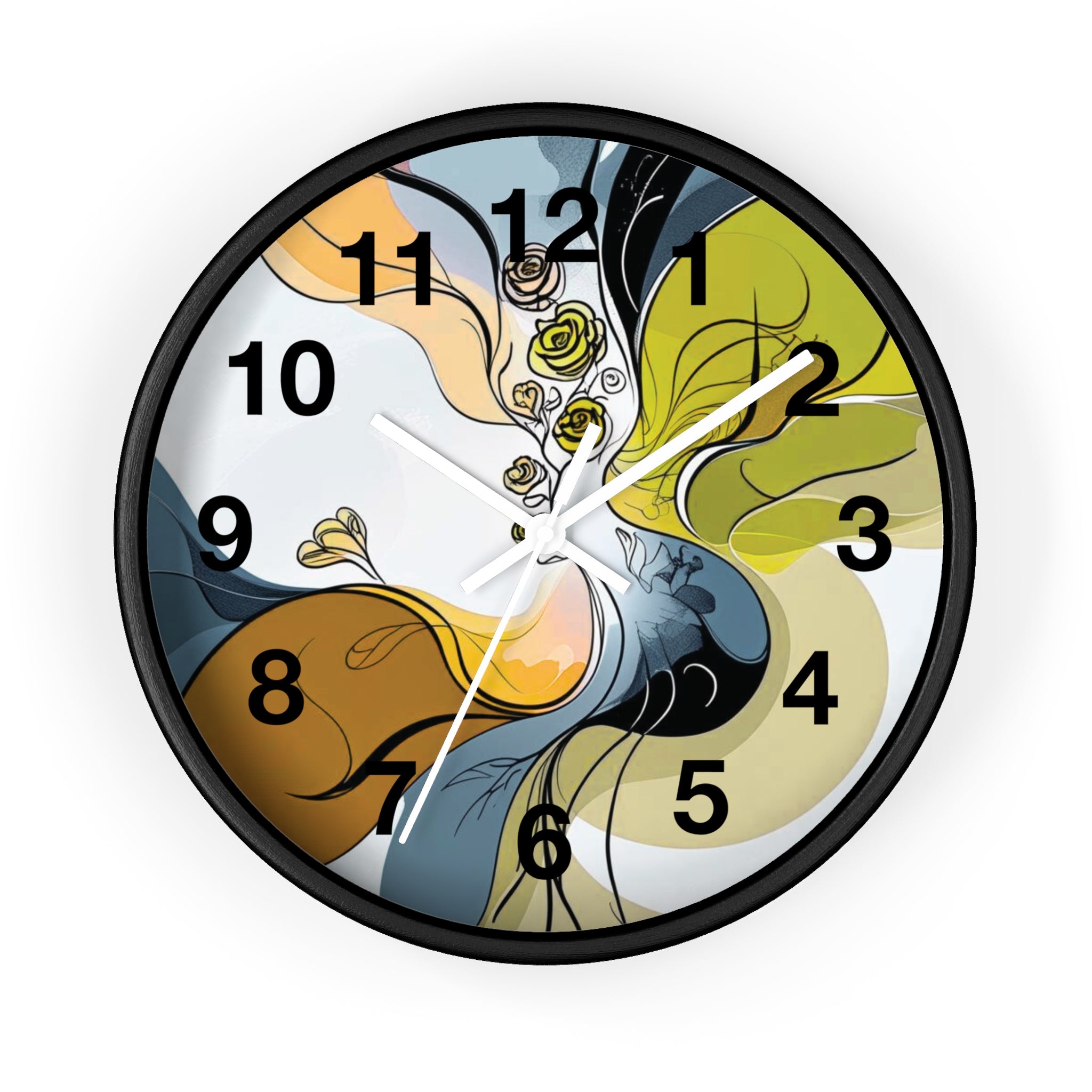Abstract Wall Clock Multicolor