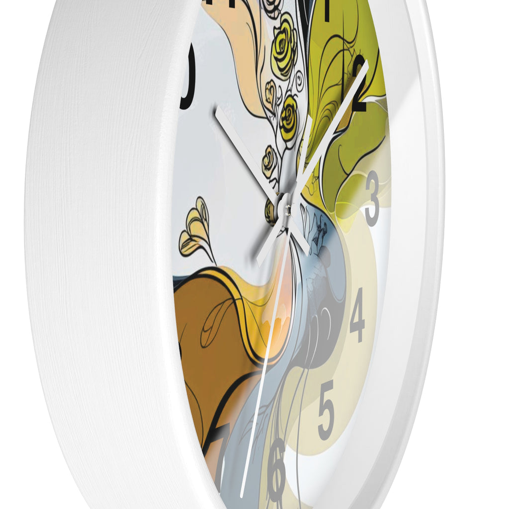 Abstract Wall Clock Multicolor