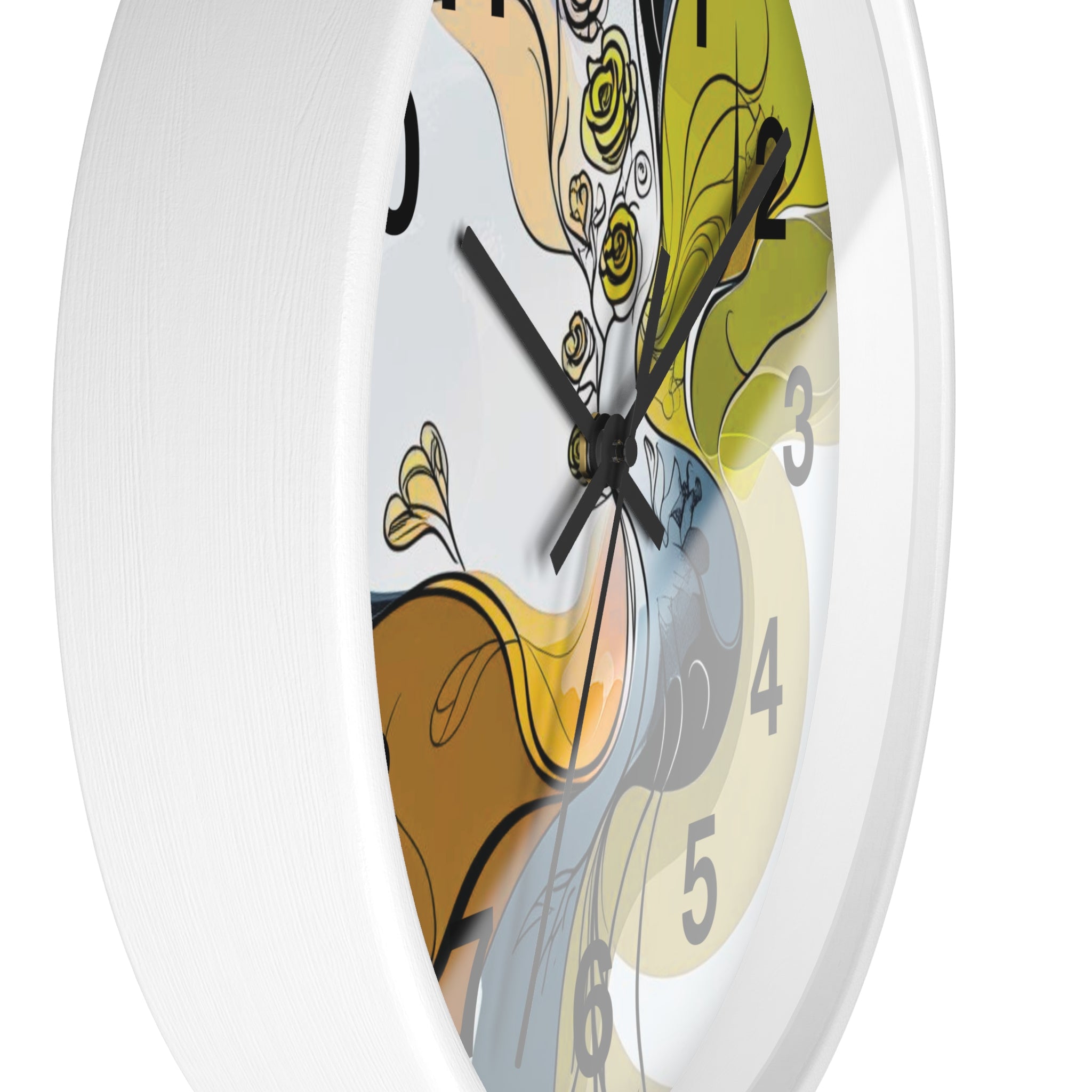 Abstract Wall Clock Multicolor