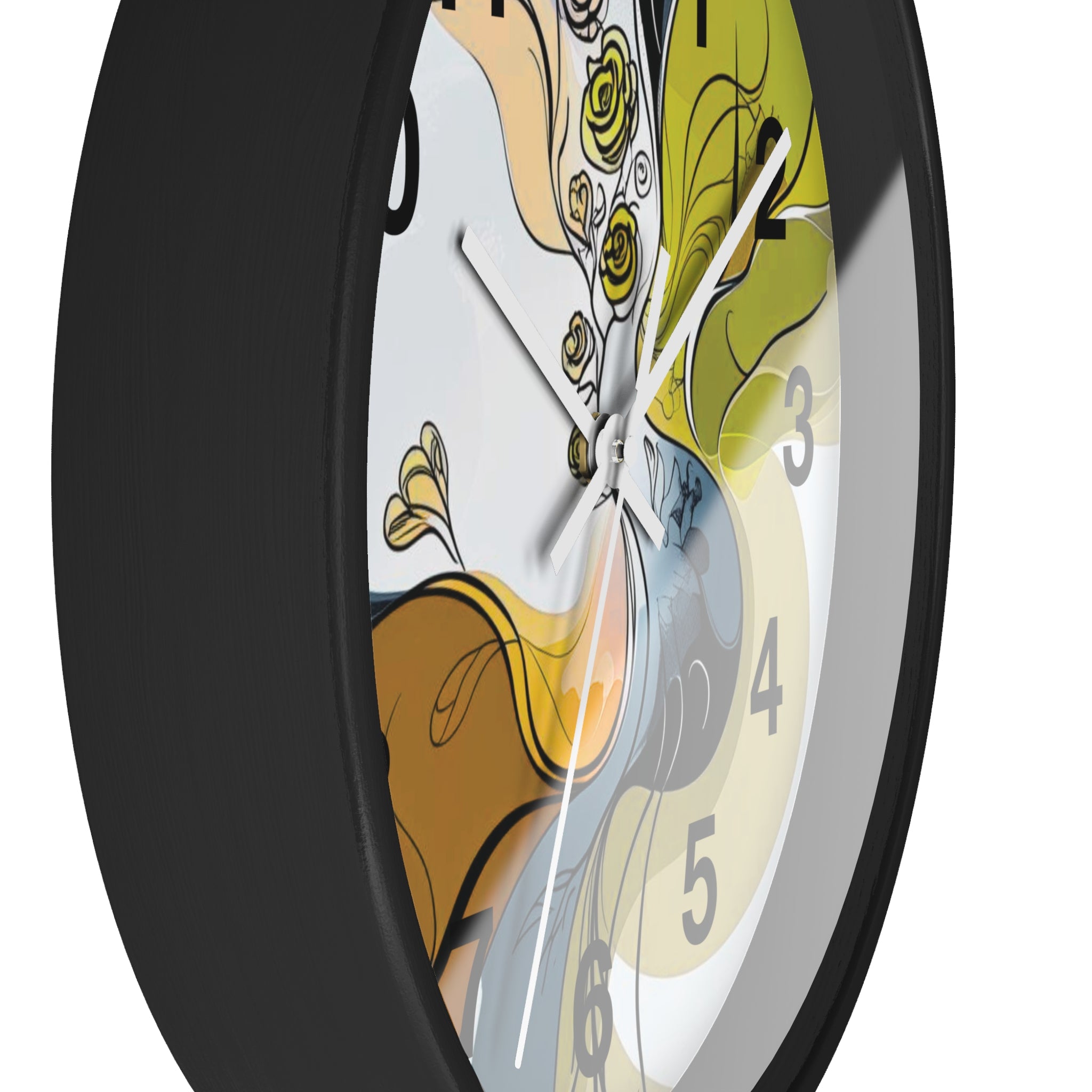 Abstract Wall Clock Multicolor