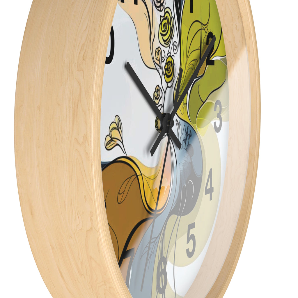 Abstract Wall Clock Multicolor
