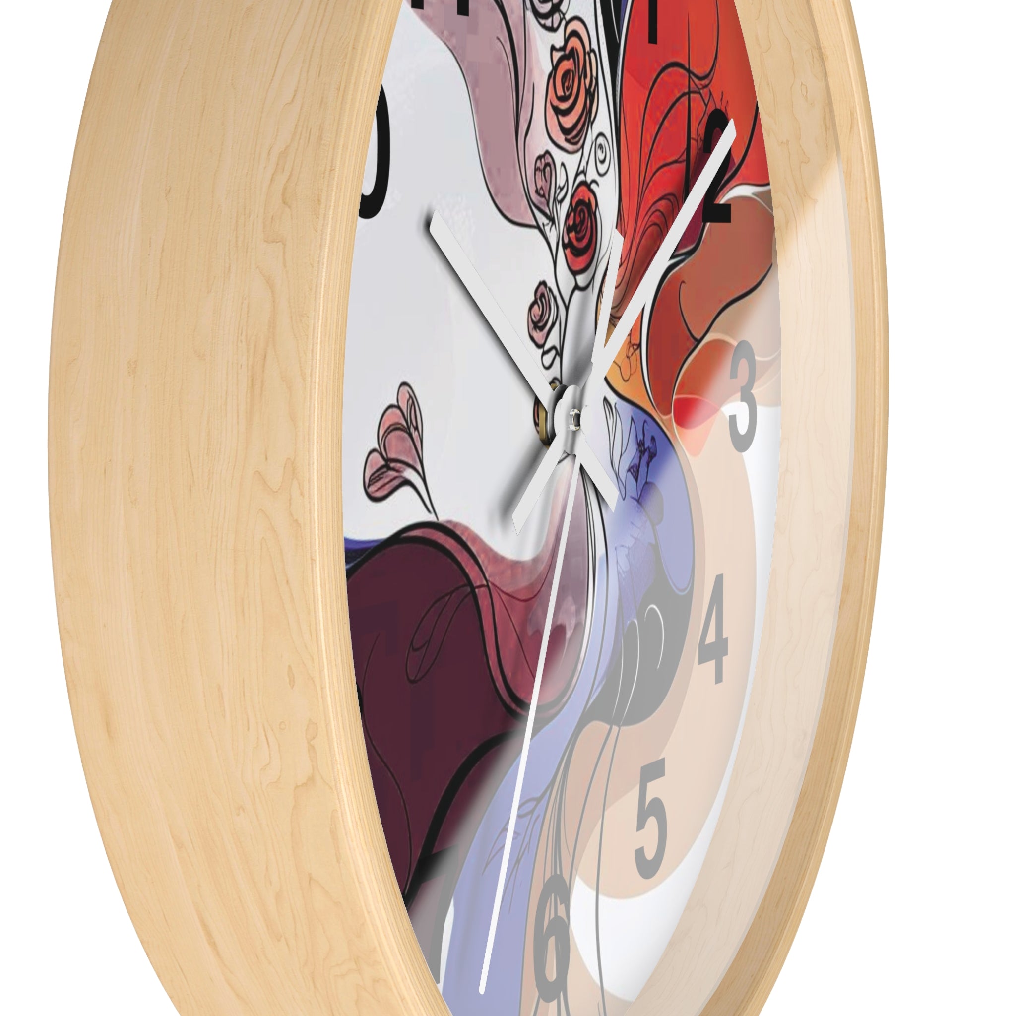 Abstract Multicolor Wall Clock