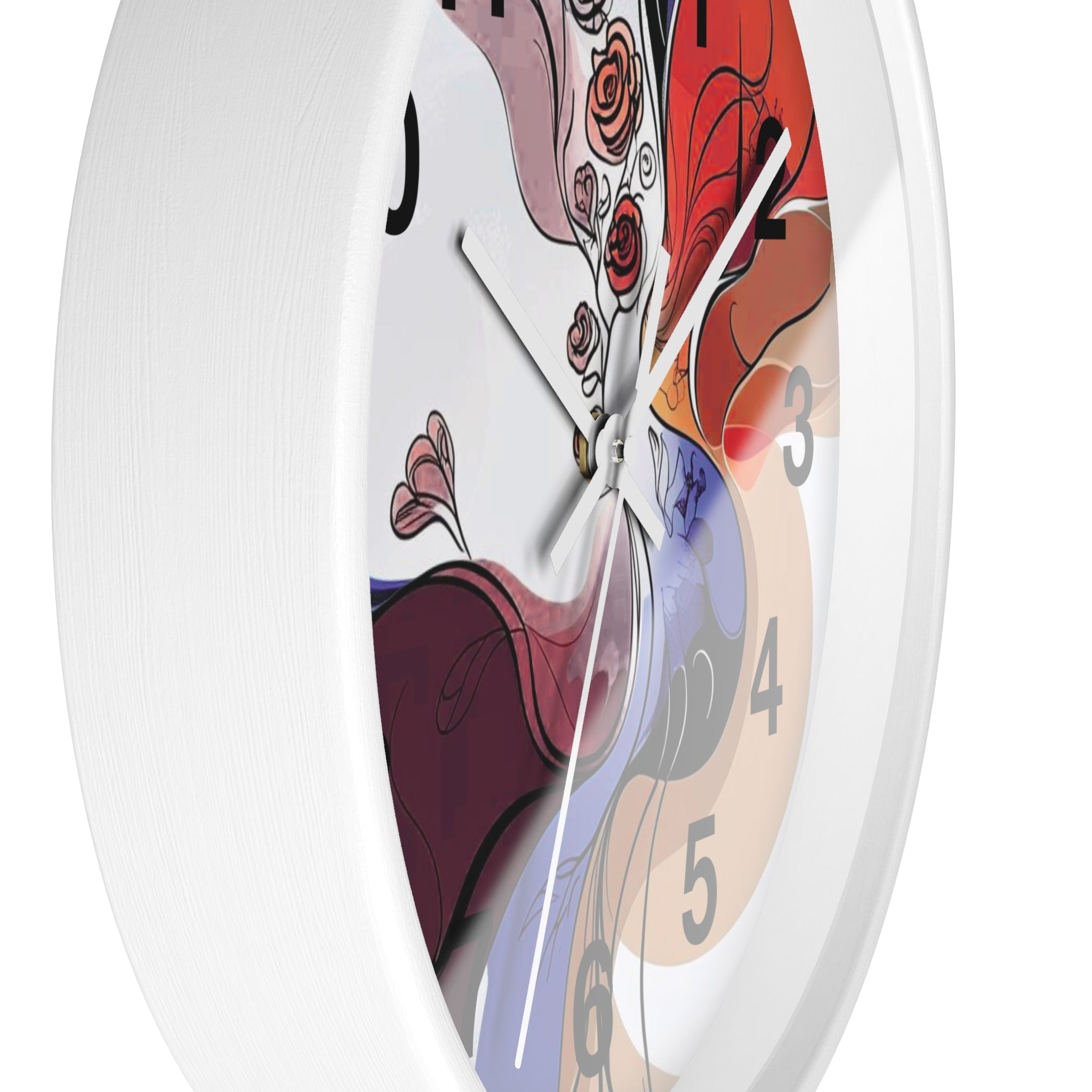 Abstract Multicolor Wall Clock