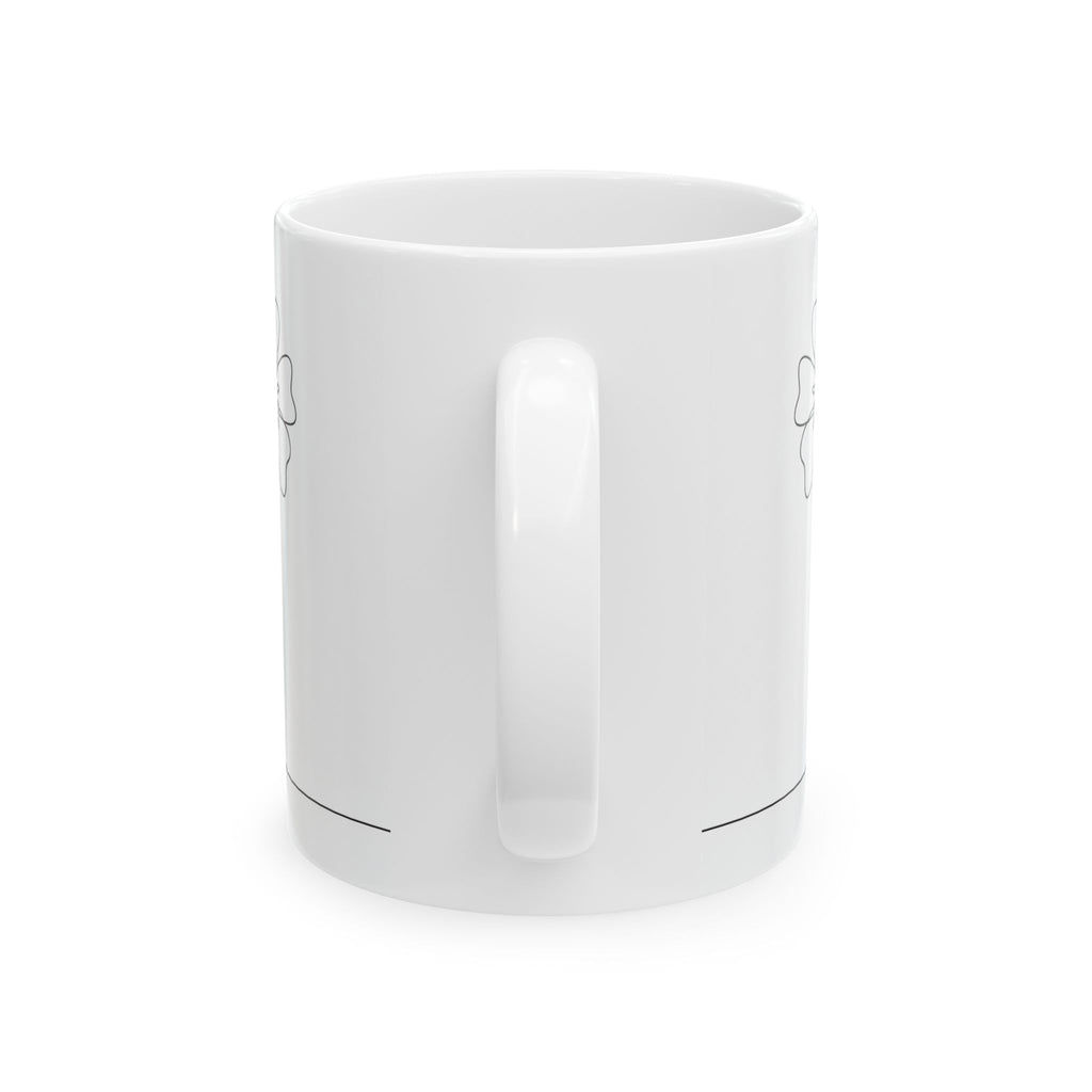 Minimal Art Line Wildflowers Ceramic Coffee Mug (11oz, 15oz)