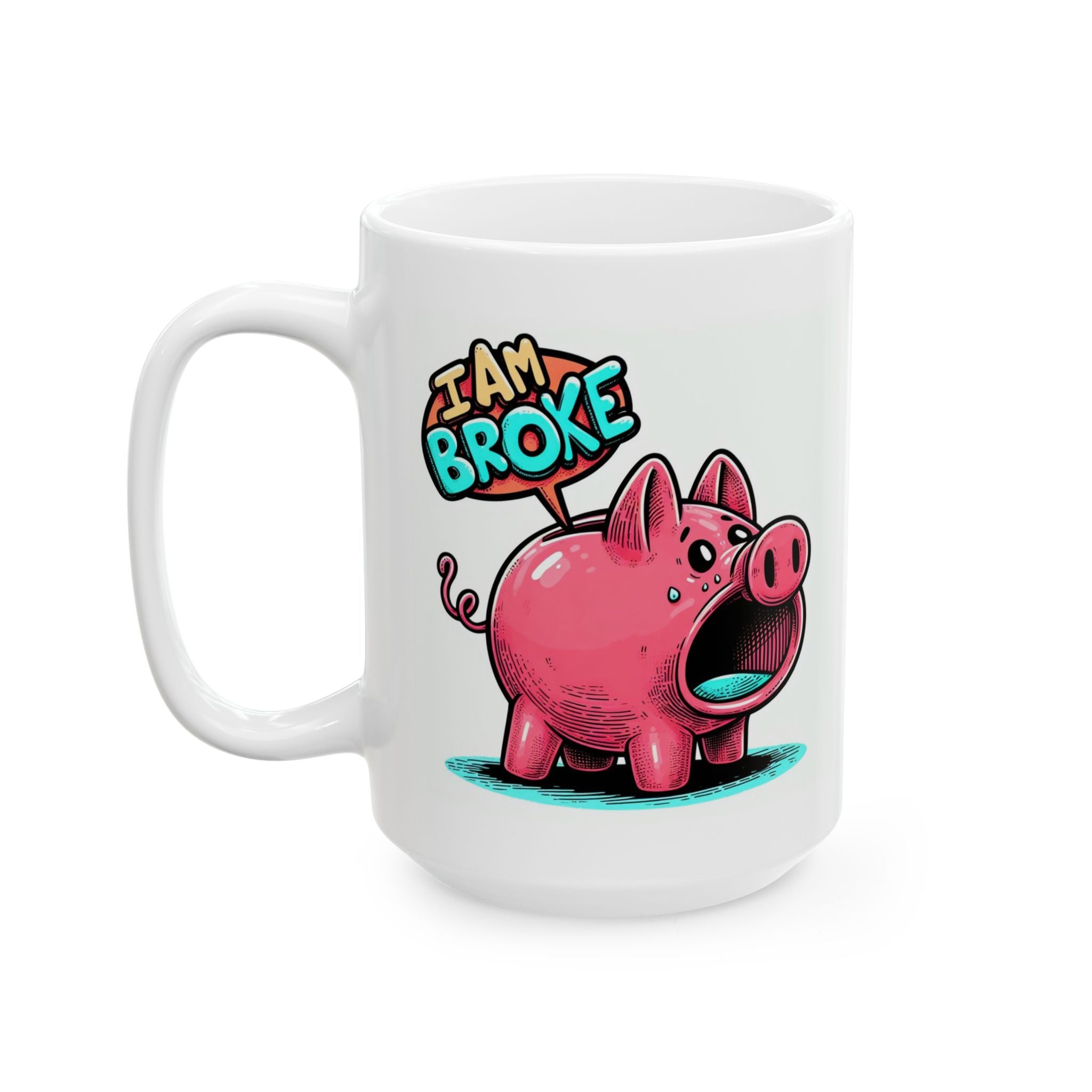 Funny Pig Ceramic Coffee Mug (11oz & 15oz)