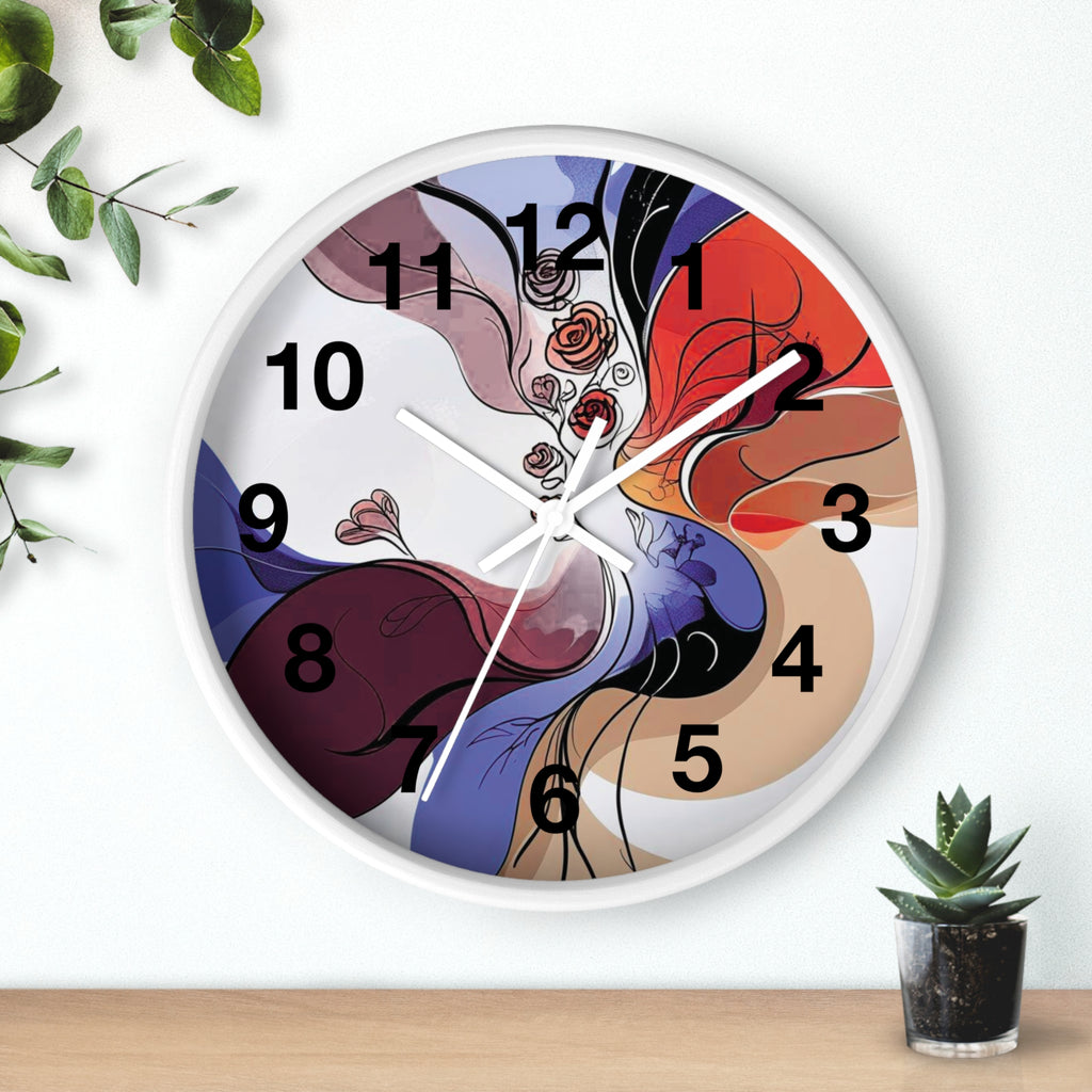 Abstract Multicolor Wall Clock