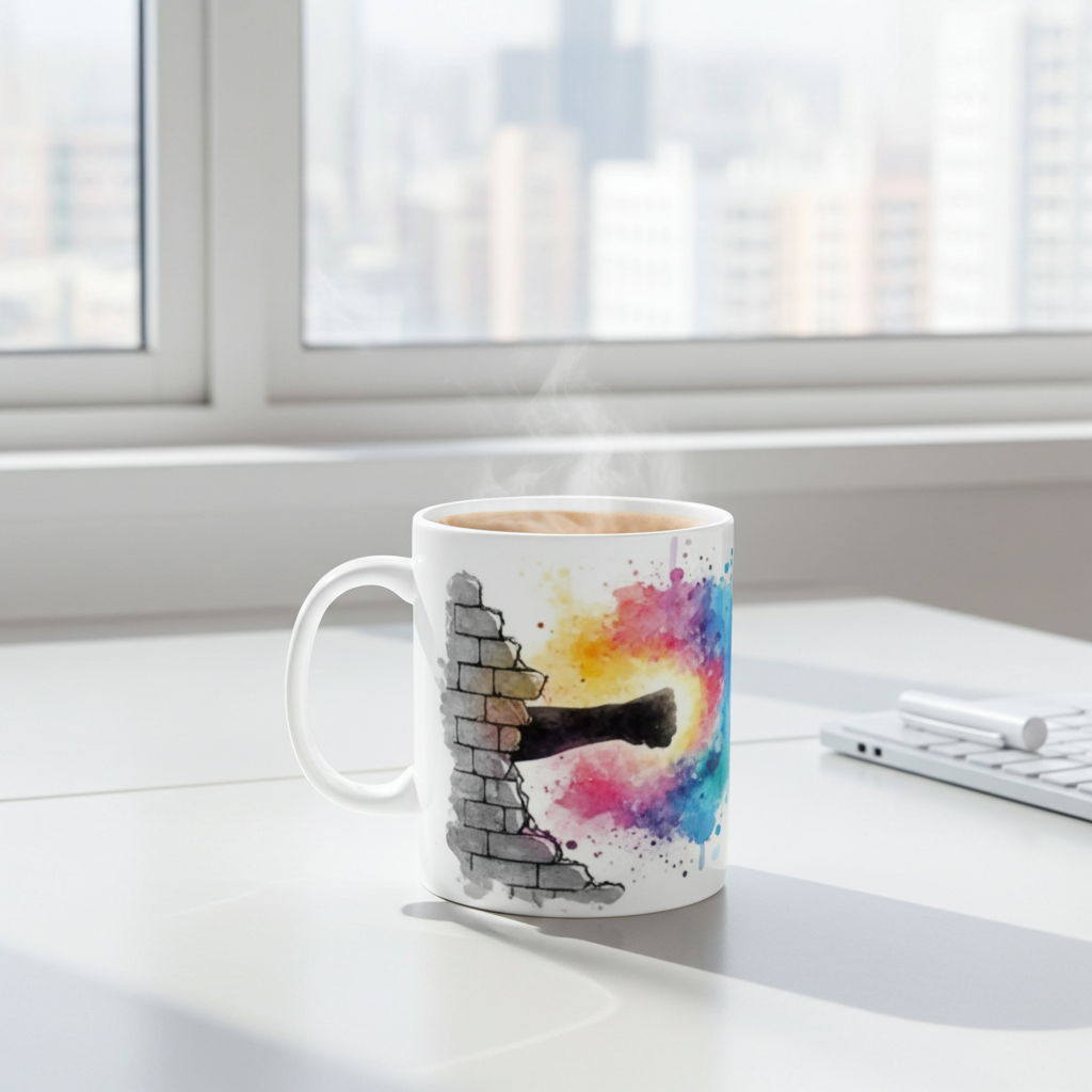 Inspirational text Ceramic Coffee Mug (11oz & 15oz)