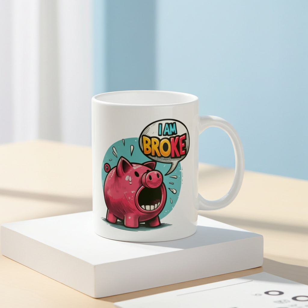 Funny Pig Ceramic Coffee Mug (11oz & 15oz)