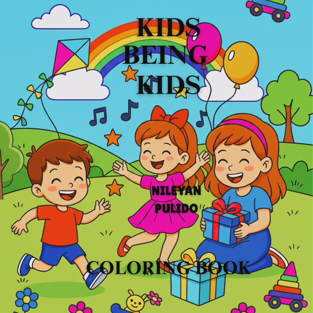 KIDS BEING KIDS: Coloring E-book/PDF.