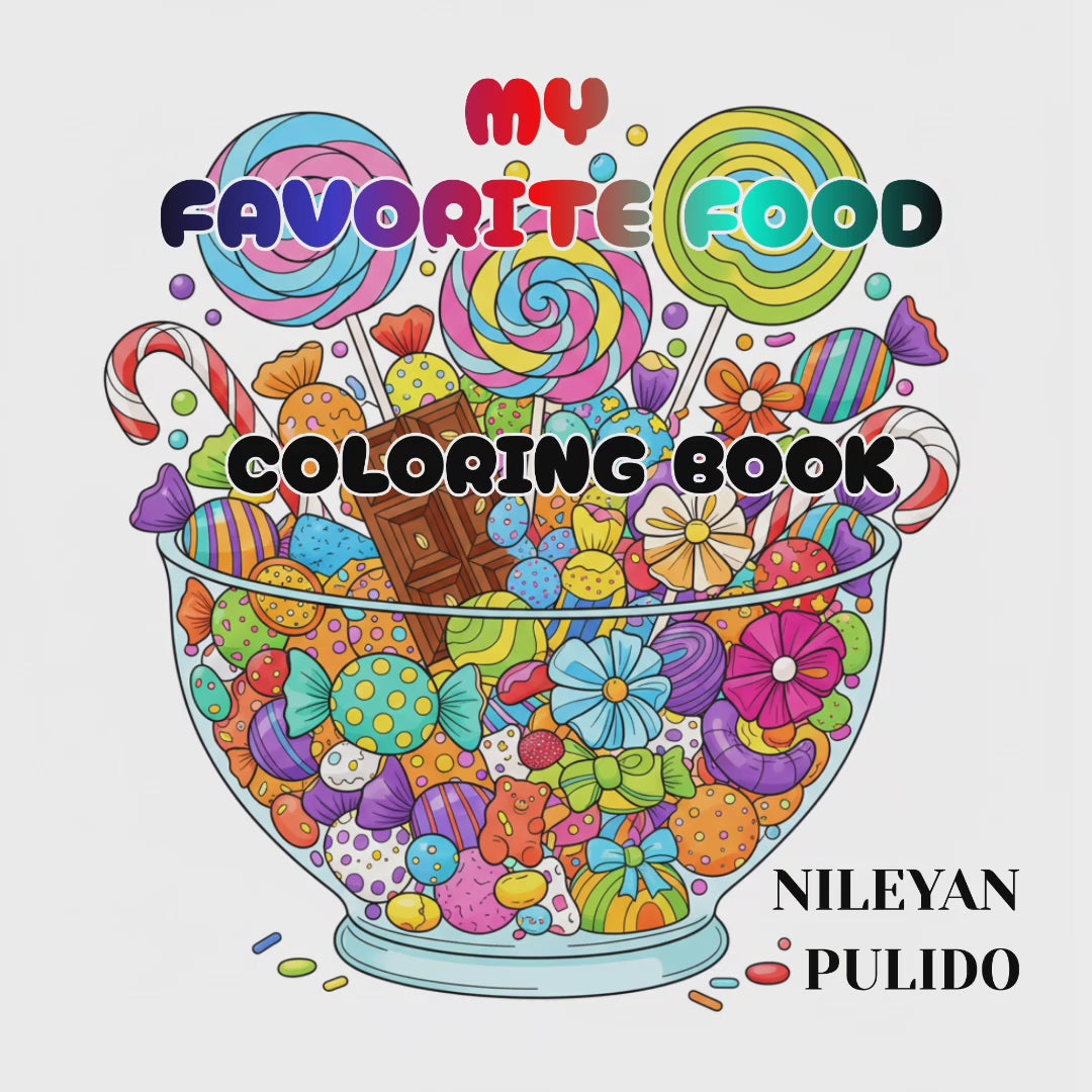 My Favorite Food: Coloring E-Book. Descargable PDF