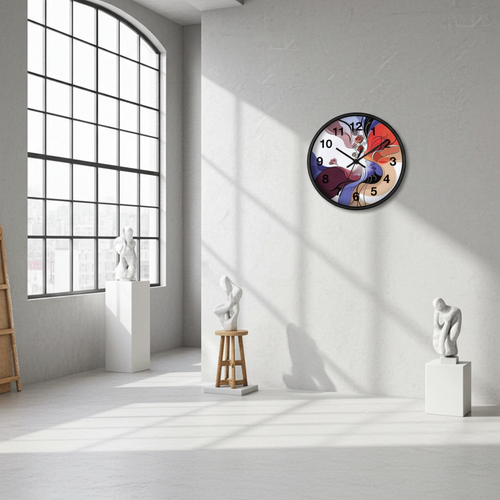 Abstract Multicolor Wall Clock